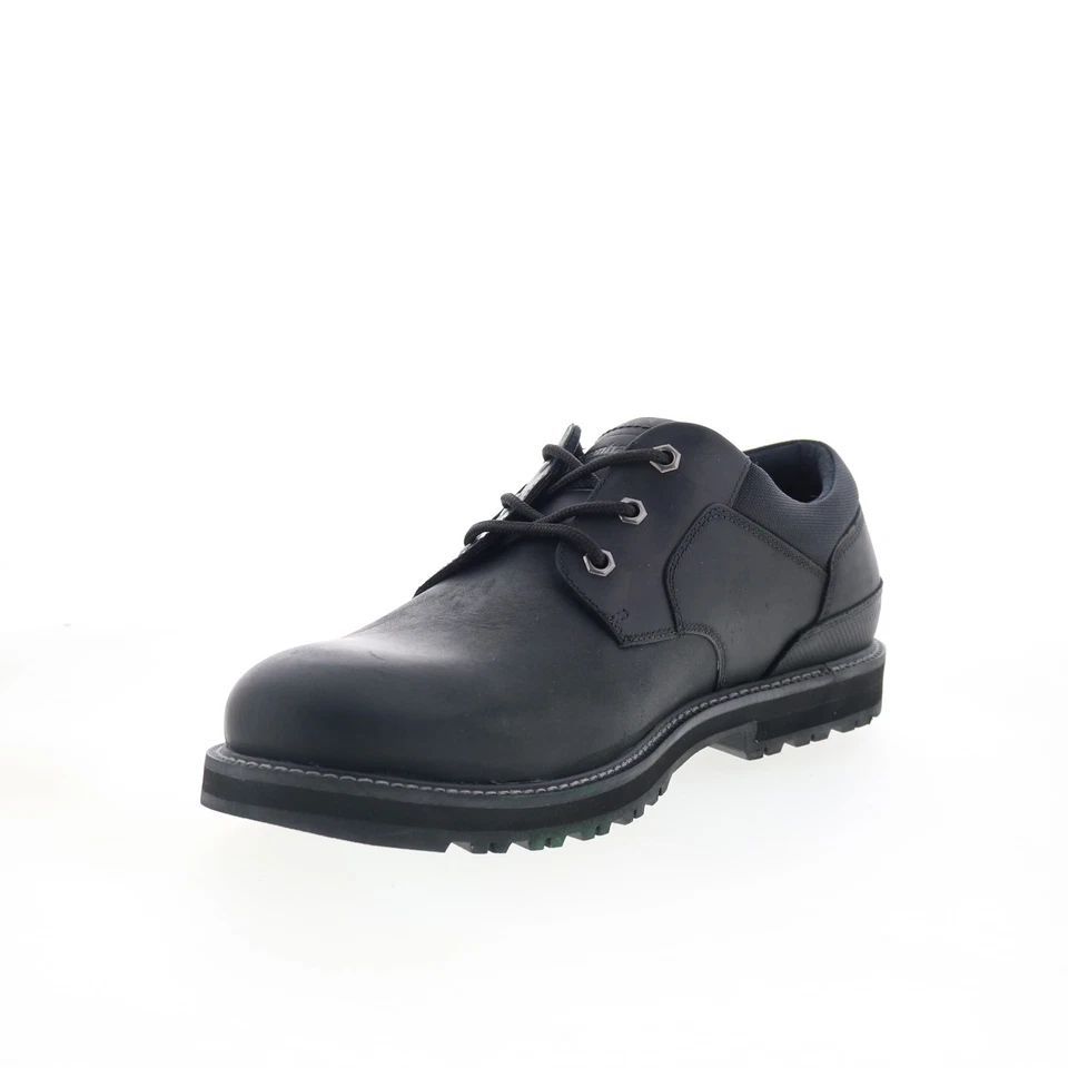 Dunham Byrne Puntera Lisa Oxford CJ0849 Hombres Negro Oxfords Puntera Lisa Zapatos Foto 4 de 4