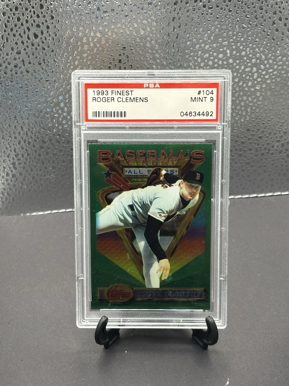 1993 Topps Finest Roger Clemens #104  PSA 9