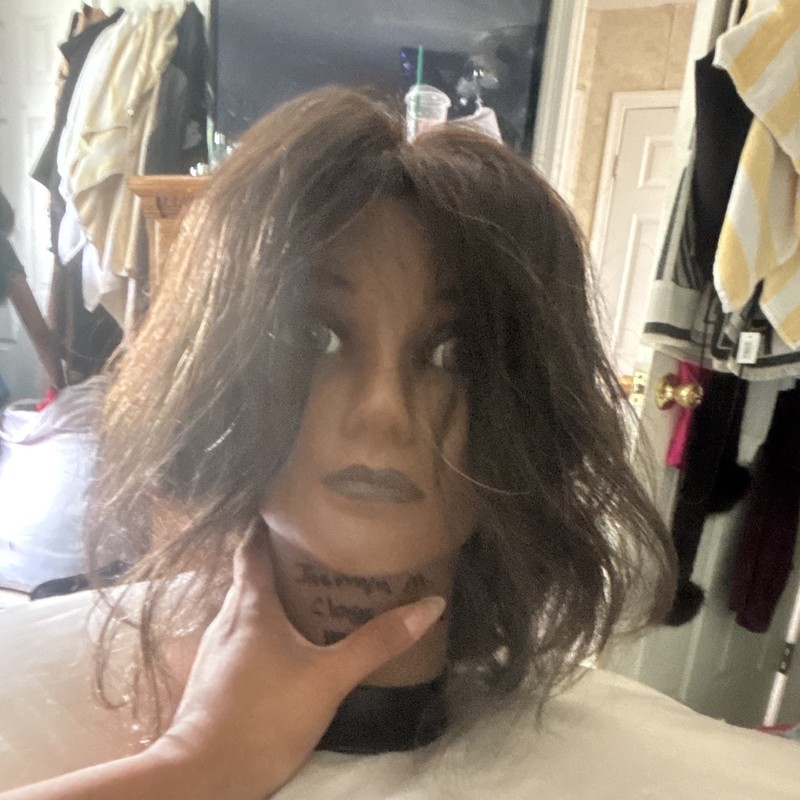 Manikin Dark Brown Hair Color Shade