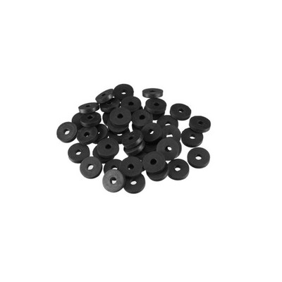 Gummischeiben 13,8mm Außendurchmesser 4mm Innendurchmesser 3mm Dicke 50 Stück...