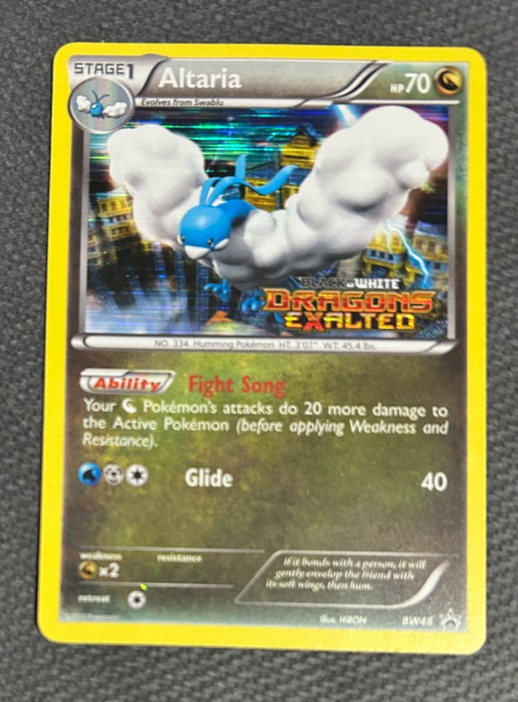 Pokemon Altaria BW48 Dragons Exalted Stamped Prerelease Promo - NM