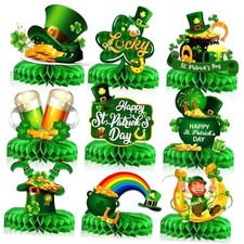TTDQ 9Pcs St Patricks Day Table Centerpiece St Patricks Day Decorations St