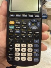 Texas Instruments TI-83 Plus Graphing Calculator Black W/Cover TESTED