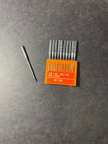 (10)-ORANGE NEEDLE *DP-65*135x65*BS-1955*Size:18/100*Sewing Machine Needles