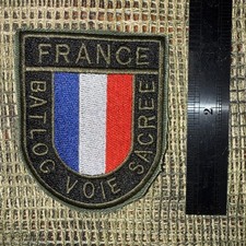 France French Task Force 3&rdquo; Battle Group Patch-Batlog VOIE SACREE, Afgan War!