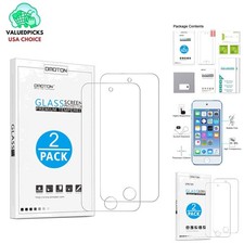 Scratch-Resistant 2-Pack Tempered Glass iPod Touch Screen Protector, 9H Hardness