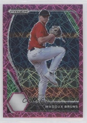 2021 Panini Prizm Draft Picks Pink Velocity Prizm Maddux Bruns #PDP29 7m3