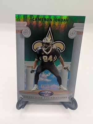 2025 Panini Certified #FFO-CJN Cameron Jordan Franchise Foundation Green /25