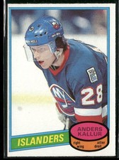 1980-81 Topps Anders Kallur Rookie Card #156 ~ NM ~