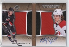 2015 Ultimate Collection Rookie Booklet Relics Tier 1 5/99 Brock McGinn Auto a3i