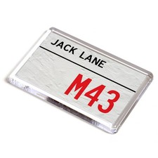 FRIDGE MAGNET - Jack Lane M43 - UK Postcode