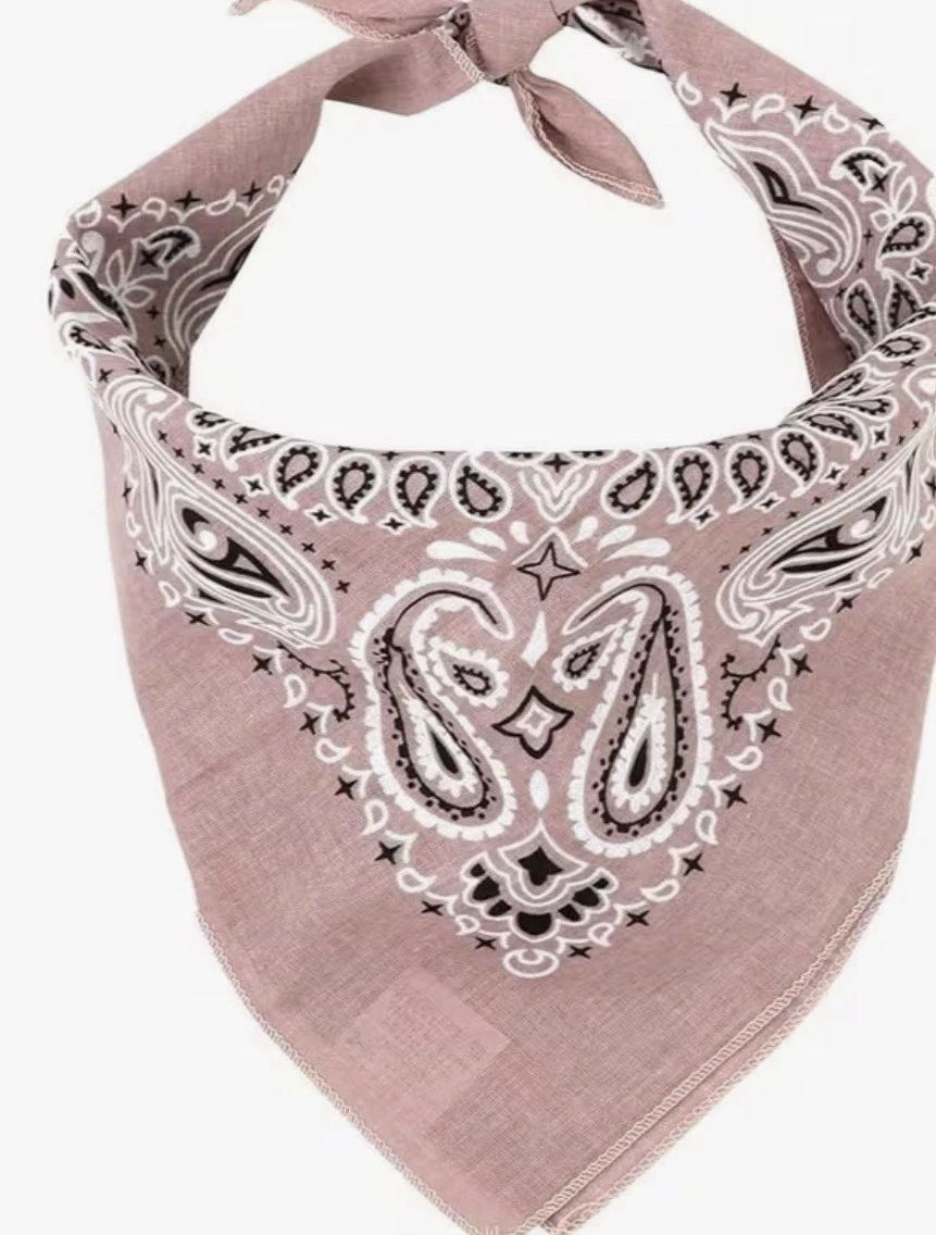 Bucket Hat Bandana Blush Pink Cotton Blend Adjust Lined NWT Unisex Festival Wear