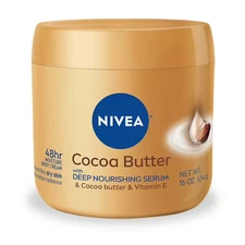 NIVEA Cocoa Butter Body Cream for Dry Skin with Vitamin E,48Hr Moisturizer, 16oz