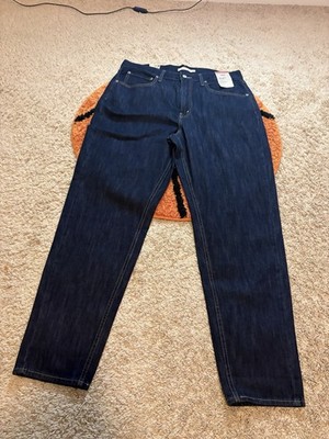 Levi's Womens Navy Washed 80's Mom Jeans Size 33x30