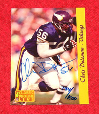 CHRIS DOLEMAN VIKINGS HOF 1993 CLASSIC PRO LINE LIVE AUTO 794/1000 (MN880)