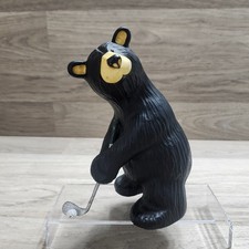 Big Sky Carvers BEARFOOTS "Tiger" Golf Bear Collection Jeff Fleming 8" Tall