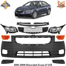 Front Bumper Cover Fascia & Grille Assembly For 2011-2014 Chevrolet Cruze LT LTZ