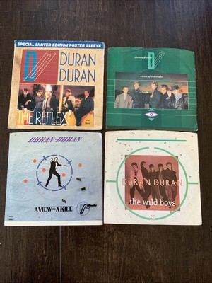 Duran Duran Lp Lot Rare 45 -  Wild Boys, Reflex W/ Poster 80's Pop