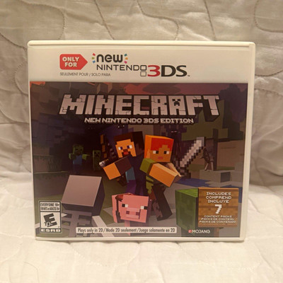 Mojang Minecraft: New Nintendo 3DS Edition (Nintendo 3DS, 2017) CIB Manual