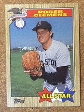 1987 Topps Roger Clemens #614 All Star Red Sox