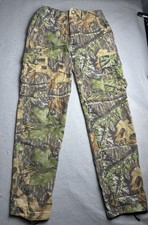 Vintage Mossy Oak Cargo Pants Mens Med 28 29 Camo Stealth Weave Hunting Outdoor
