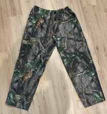Field & Stream Mens Camo Drawstring Pants XL Realtree Hardwoods Hunting