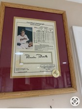Robin Roberts Signed 1984 Certified Autograph Display Notarized