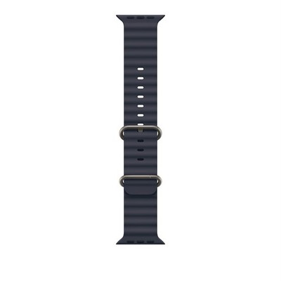 Apple 49mm Navy Ocean Band - Natural Titanium Finish