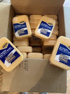 1 LOT of 72 sponges - 2.00 each QEP 70005-24 Multi-Purpose Extra Large Sponge -