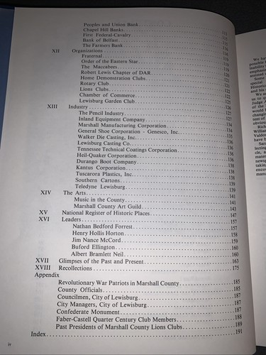 Marshall County Tennessee, Sesquicentennial History 1986 HC Photos & History - Picture 7 of 10