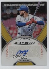 2019 Panini Prizm Game Ball Graphs Gold Prizm 6/10 Alex Verdugo #GG-AV Auto ok2