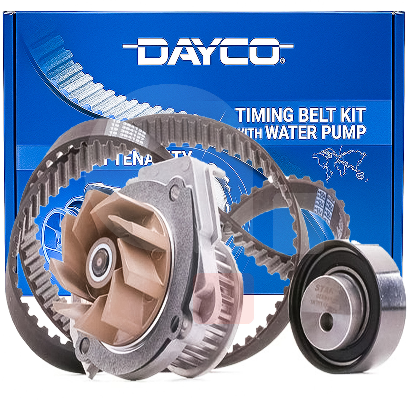 Kit de Distribución + Bomba Agua + Cinturón Servicios Dayco Para Alfa Romeo Mito