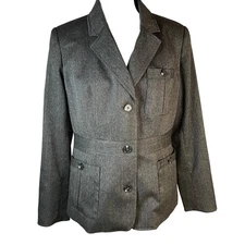 Isaac Mizrahi Live size 10 Dress Jacket A217659 Lined  3 pockets 