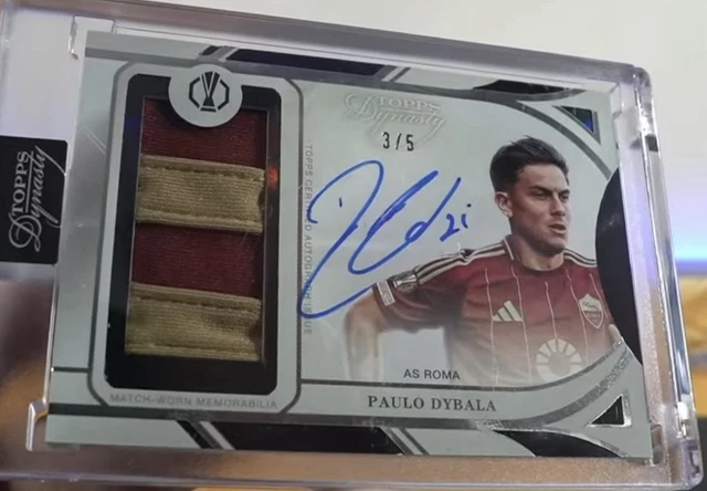 2024-25 Topps UEFA Dynasty Paulo Dybala AS Roma #APV-PD4 Black /5