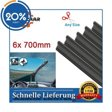 6x Scheibenwischer Ersatzgummi für Bosch Aerotwin Wischergummi 700mm Schwarz