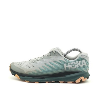 Hoka One Herren Torrent 3 Trail Laufschuhe Grau/Türkis Sohle Trailrunning EU 42