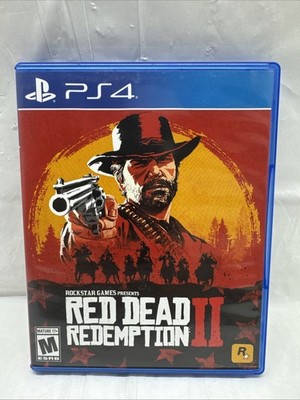 Sony Playstation PS4 Red Dead Redemption II Video Game 2 Disc Set CIB with MAP