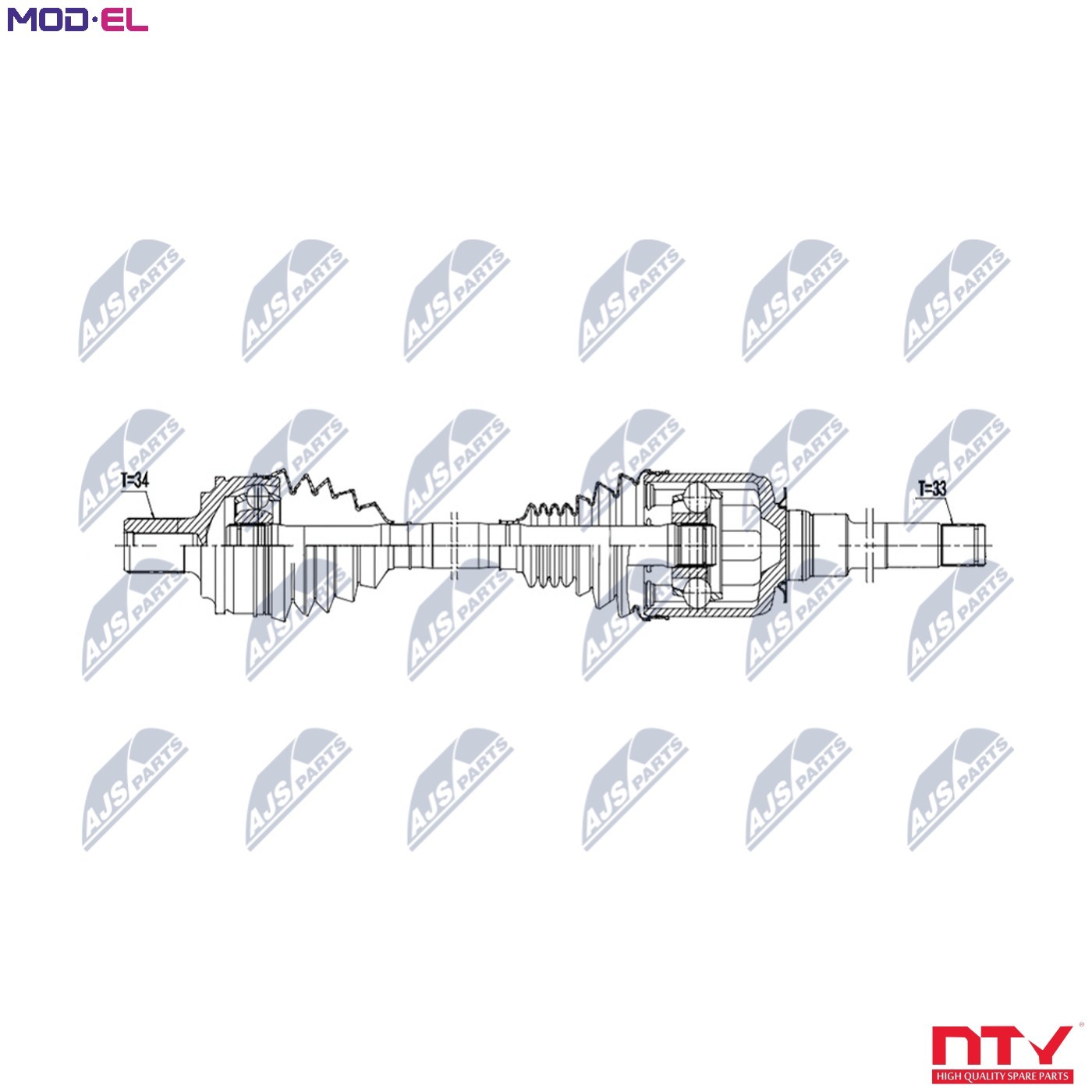 DRIVE SHAFT NPW-ME-213 FOR MERCEDES-BENZ OM 654.820 2.0L OM 654.920 2.0L 4cyl