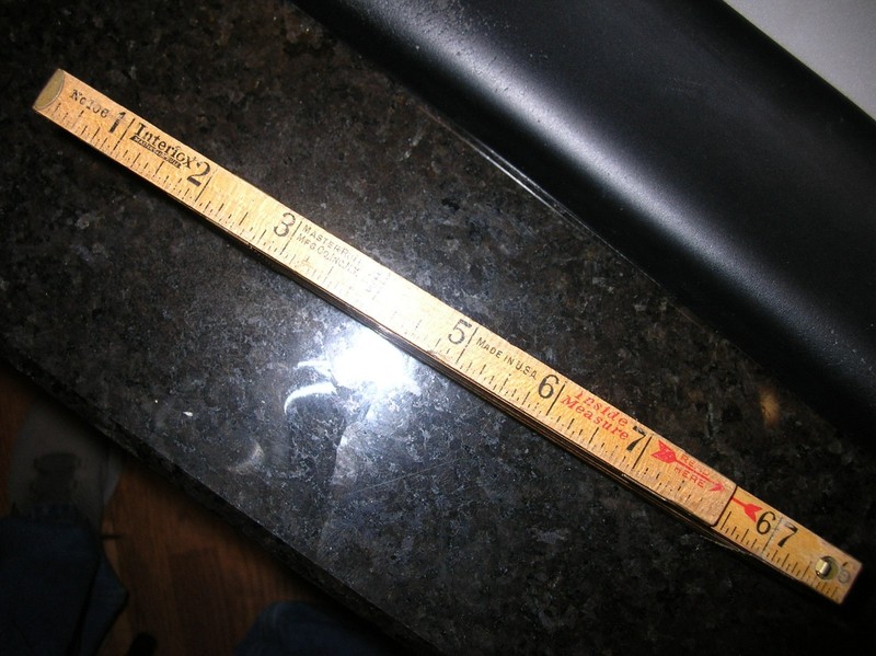 Interlox Master Rule Co NYC 72" Sliding Wood Ruler #106 Antique Carpenter Tool