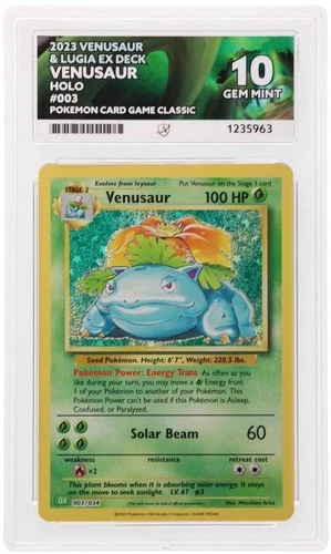 Pokémon Card Venusaur 003/034 ACE 10 Venusaur Deck GEM MINT