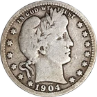 1904-P Barber Quarter