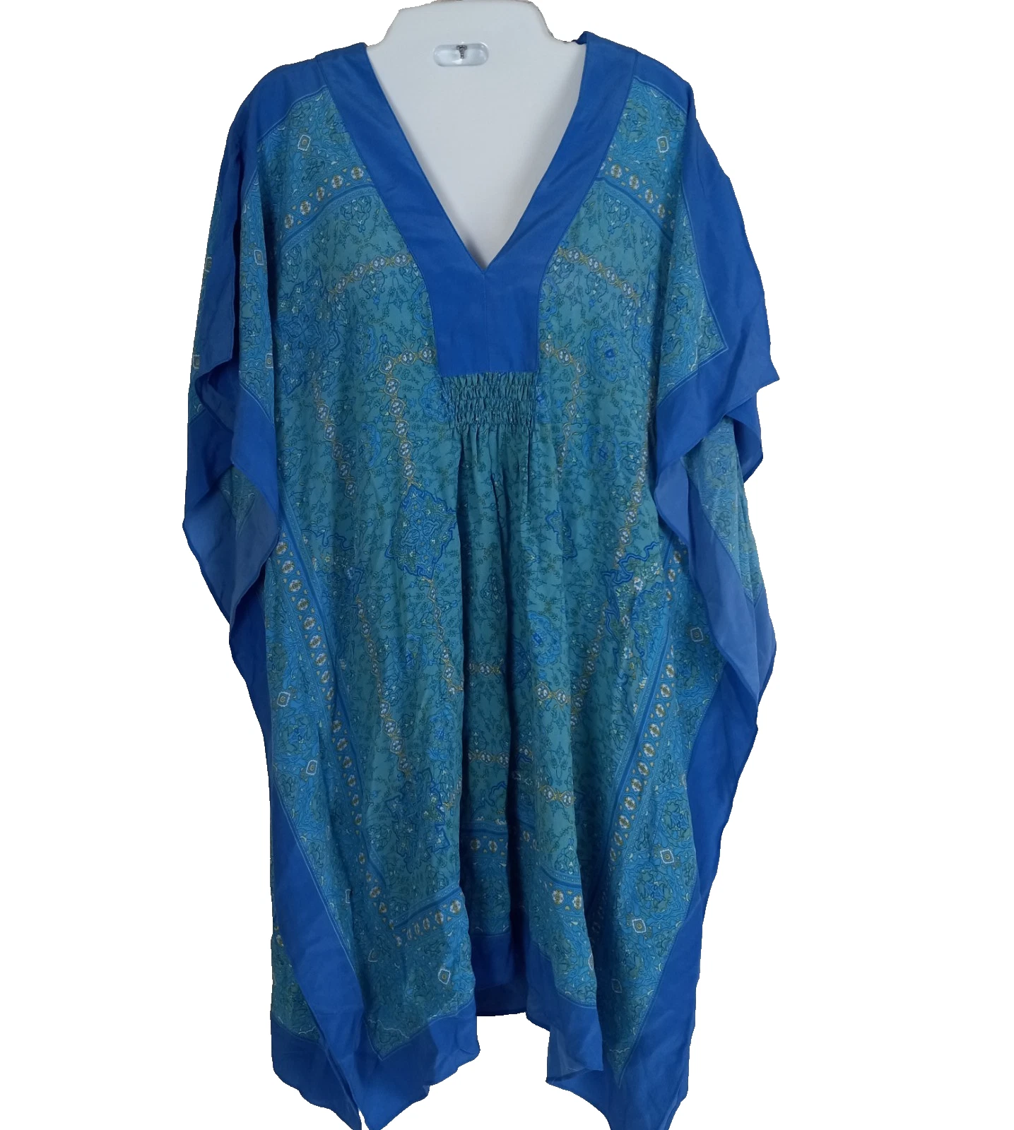 Coldwater Creek Silk Poncho Womens Large XLarge Blue Travel Vacation Beachy NEW
Opens in a new windo