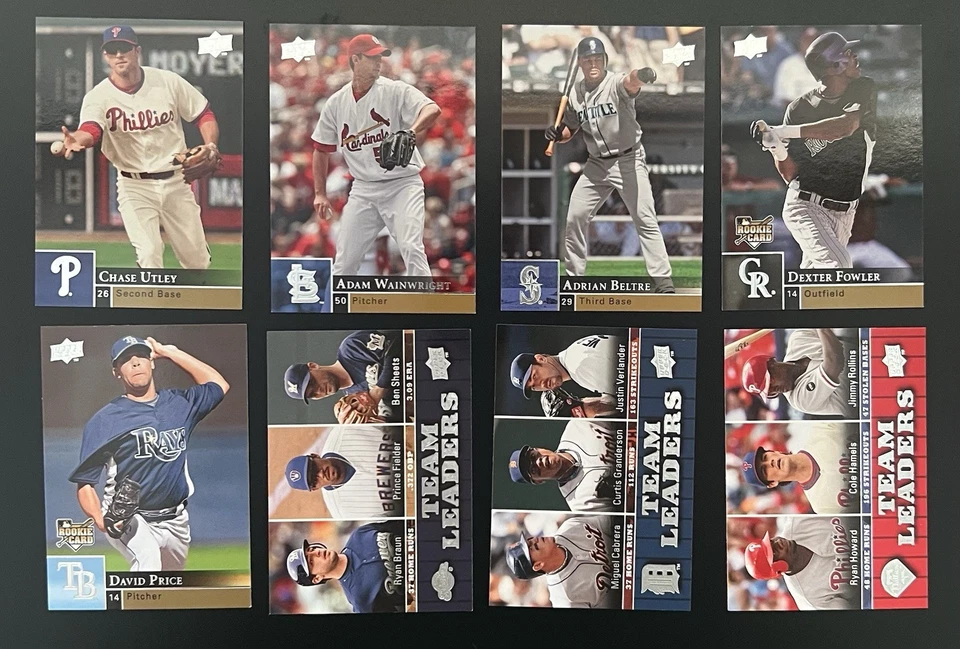 2009 Upper Deck 系列 1 张 500 张以上卡 - 新秀、明星、名人堂 - 近乎完好 — 第 3/4 张图片