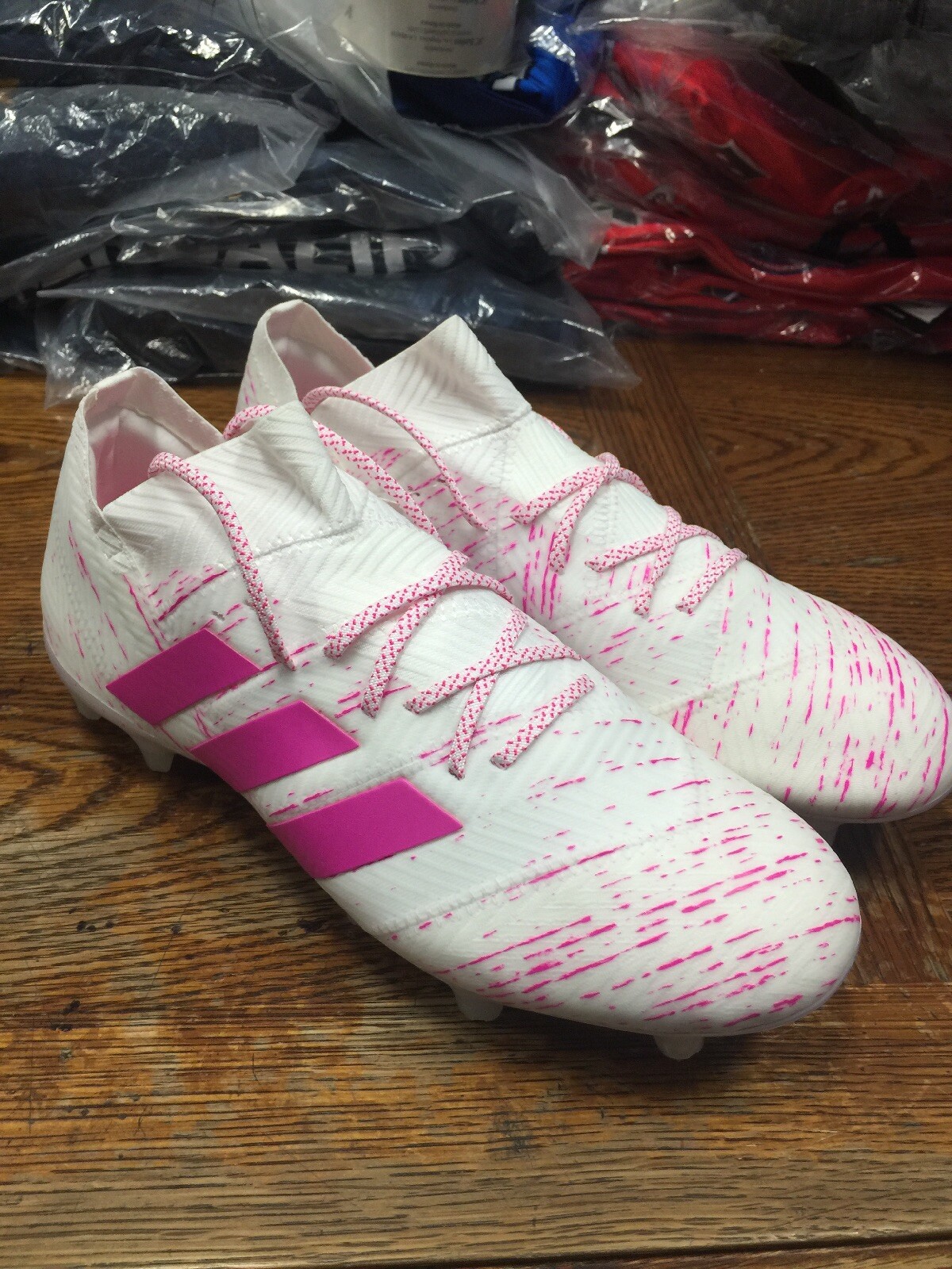 nemeziz pink and white