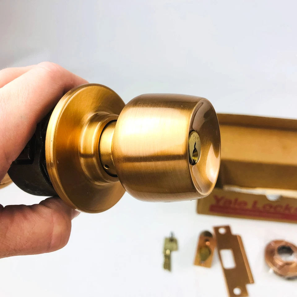 Yale Classroom Utility Lockset BR 5308 380AN US10 Satin Bronze New Old Stock NOS - Image 3 of 4