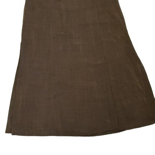 Maxi falda vintage Cerruti 1881 lana mohair marrón tostado para mujer 12 - Imagen 4 de 14