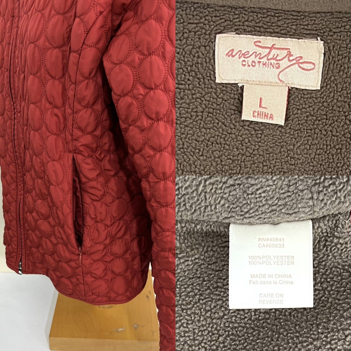 Aventura Clothing Women's Quilted Jacket Size L Red | eBay