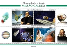 NASA GALILEO Jupiter Mission Spacecraft Space 4v-Stamp Sheet 2023 Guinea-Bissau