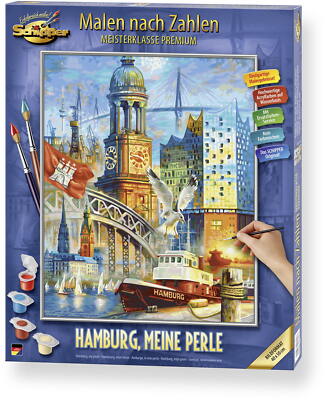 Schipper Malen nach Zahlen Master Class 40x50cm Hamburg, meine Perle 609130891