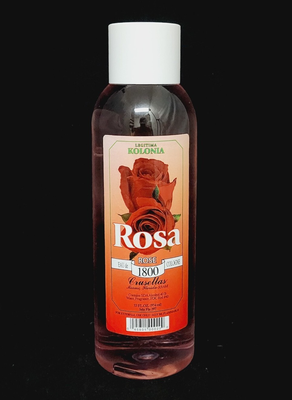 AUTÉNTICAS Crusellas Rosa 1800 Rosa EAU de Cologne 33 Fl Oz